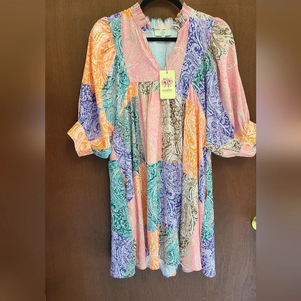 Entro Multicolor Mini Dress - Picture 2 of 2